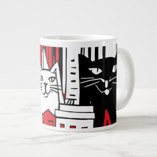 Taza De Café Gigante Gatos de Nueva York