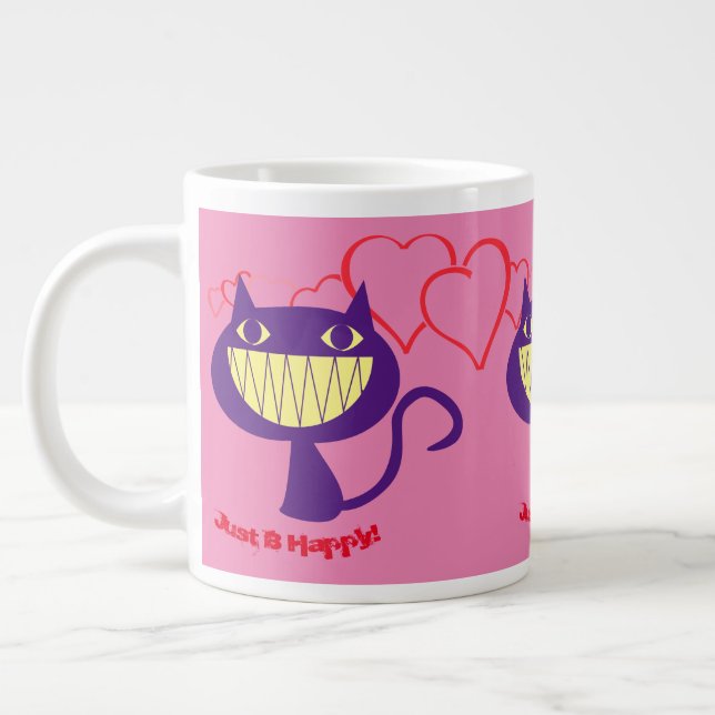 Taza De Café Gigante Gatos Felices  (Izquierda)