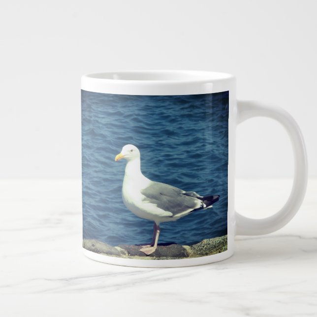 Taza De Café Gigante Gaviota En La Bahía (Derecha)