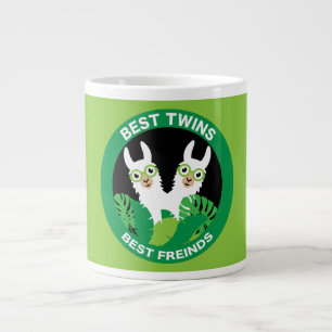 Taza De Café Gigante Gemelos de Llama Alpaca