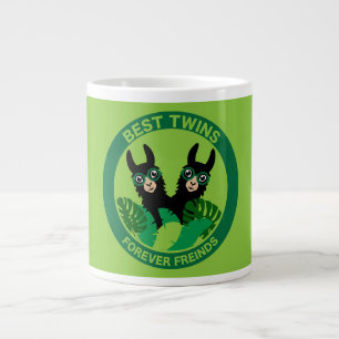 Taza De Café Gigante Gemelos de Llama Alpaca