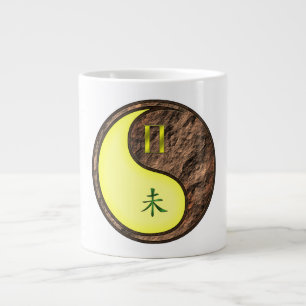 Taza De Café Gigante Géminis y Cabra de Tierra