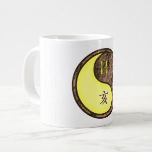 Taza De Café Gigante Géminis y Jabalí de Tierra