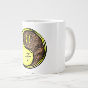Taza De Café Gigante Géminis y Rata de Tierra