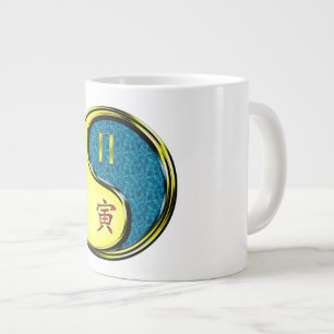 Taza De Café Gigante Géminis y Tigre de Agua