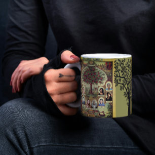 Taza De Café Gigante Genealogía del árbol de silvicultura familiar