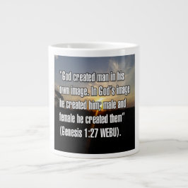 Taza De Café Gigante Génesis 1:27 WEBU Mug
