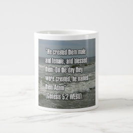 Taza De Café Gigante Génesis 5:2 WEBU Mug