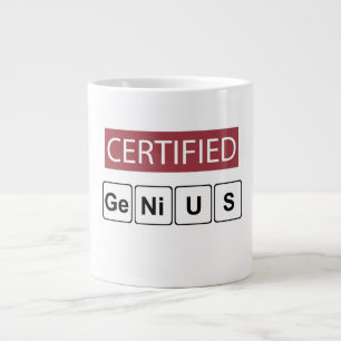 Taza De Café Gigante Genio Certificado