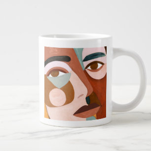 Taza De Café Gigante Geo Face