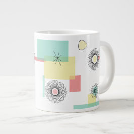 Taza De Café Gigante Geo retro atómico