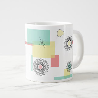 Taza De Café Gigante Geo retro atómico