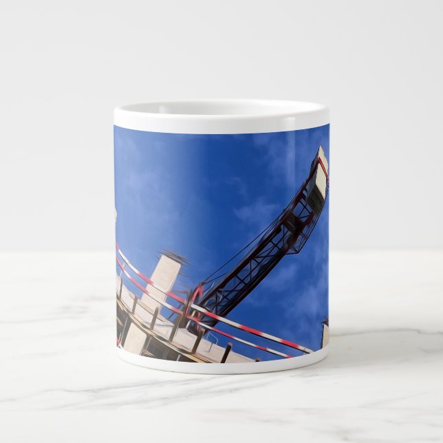 Taza De Café Gigante Geometría en el aire (Frente)