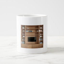 Taza De Café Gigante Geometric Bookcase Built-in Architectural Detail &
