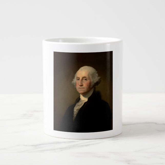 Taza De Café Gigante George Washington Primer presidente norteamericano (Frente)