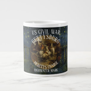 TAZA DE CAFÉ GIGANTE GETTYSBURG GUERRA CIVIL ESTADOUNIDENSE CARGA DE PI