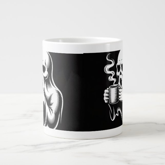 Taza De Café Gigante Ghost Mug Art Design – Spooky Cute Halloween  (Frente)