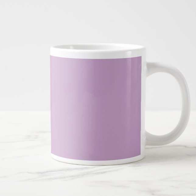 Taza De Café Gigante Giant Coffee Mug in Soft Pastel Lilac Shade (Derecha)