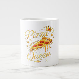 Taza De Café Gigante Gif de pizza divertida Amante de la pizza Cocinand