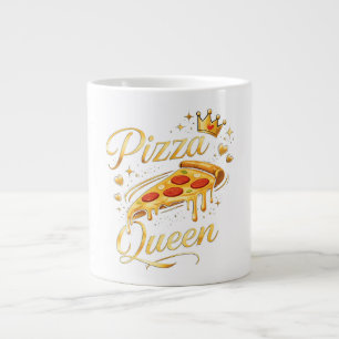 Taza De Café Gigante Gif de pizza divertida Amante de la pizza Cocinand
