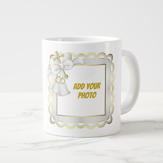 Taza De Café Gigante Gigante de fotos Jumbo Mug (Derecha)