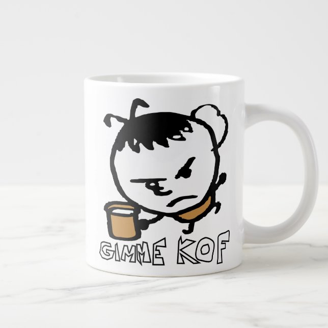 Taza De Café Gigante Gimme Kof (Derecha)