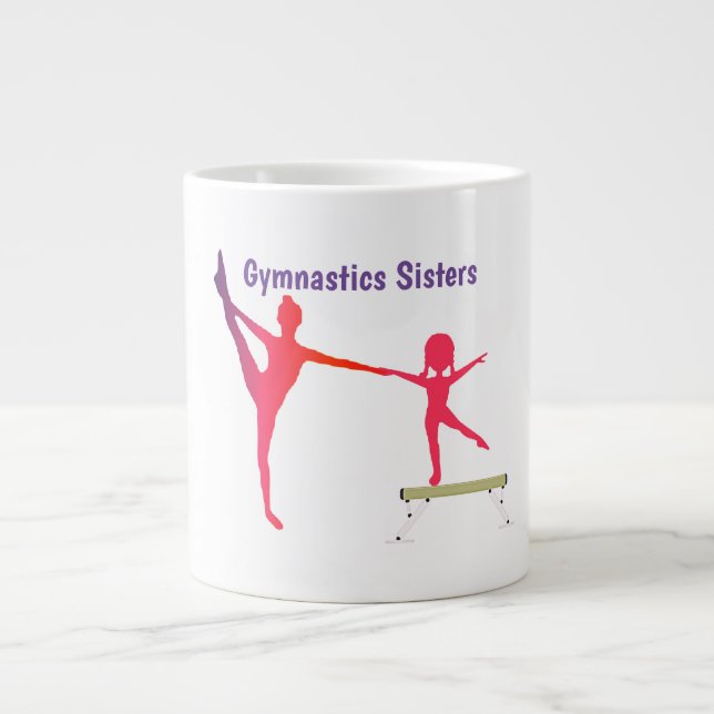 Taza De Café Gigante Gimnasia Hermanas Especialidad Mug (Frente)