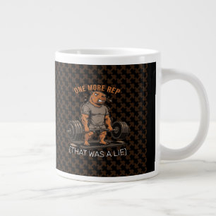 Taza De Café Gigante Gimnasio Divertido de Capybara Una Repetición Más