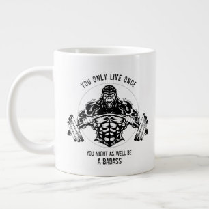 Taza De Café Gigante Gimnasio Gorila