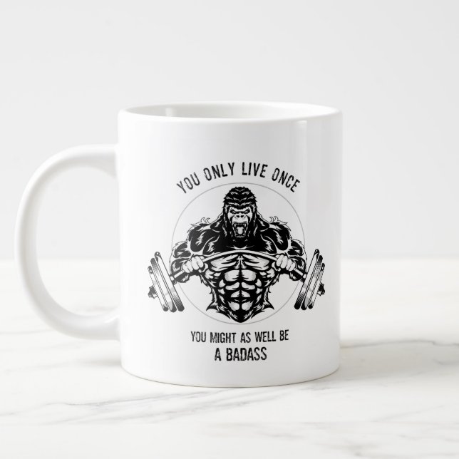 Taza De Café Gigante Gimnasio Gorila (Izquierda)