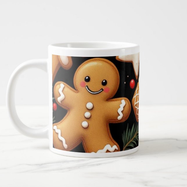 Taza De Café Gigante Gingerbread Buddies (Izquierda)