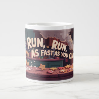 Taza De Café Gigante Gingerbread Man Escape