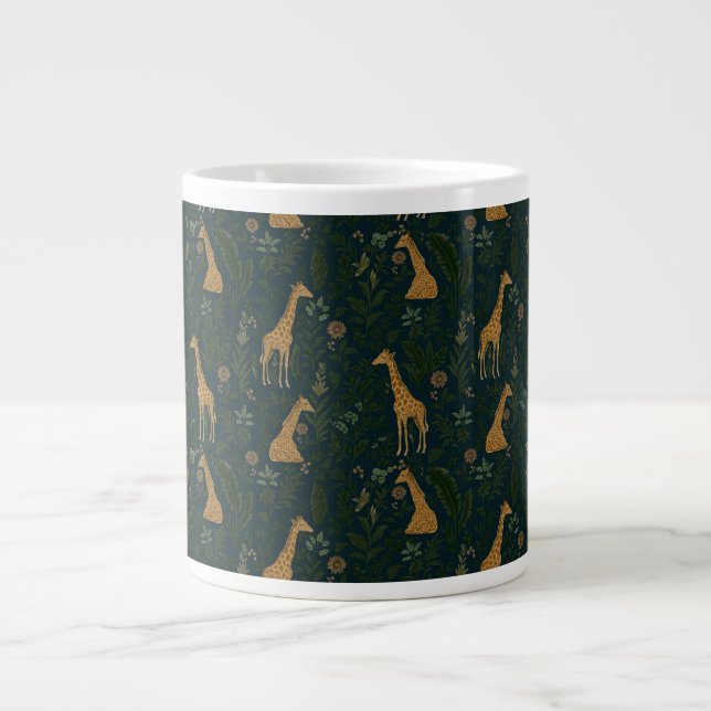 Taza De Café Gigante Giraffe Hangout Tropical (Frente)