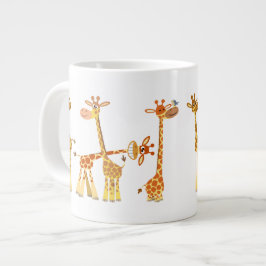 Taza De Café Gigante Giraffes personalizados: La peluca del Jumbo