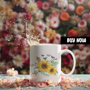 Taza De Café Gigante girasol primavera