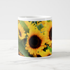 Taza De Café Gigante Girasoles