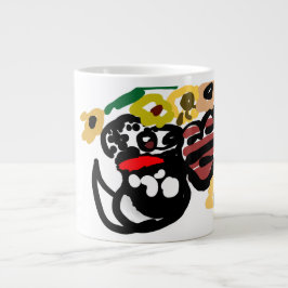 Taza De Café Gigante girasoles dálmatas
