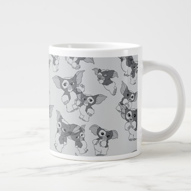 Taza De Café Gigante Gizmo | Patrón blanco y negro (Derecha)