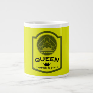Taza De Café Gigante Glamour Queen Camping In Style