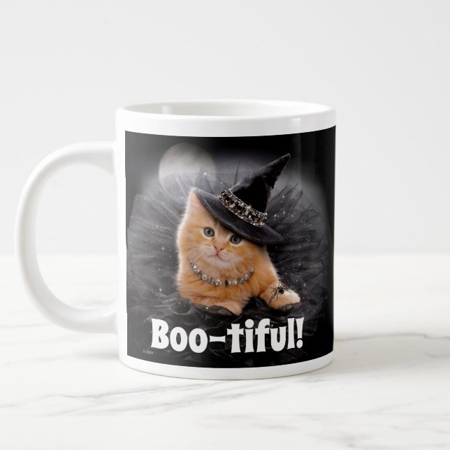 Taza De Café Gigante Glamuroso gatito (Izquierda)
