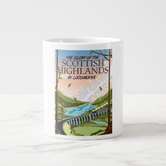 Taza De Café Gigante Gloria de las Tierras Altas de Escocia
