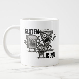 Taza De Café Gigante Gluten es malo