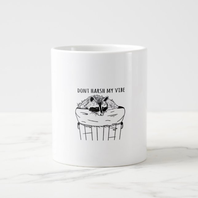 Taza De Café Gigante Goblincore Dont Harsh My Vibe Classic (Frente)