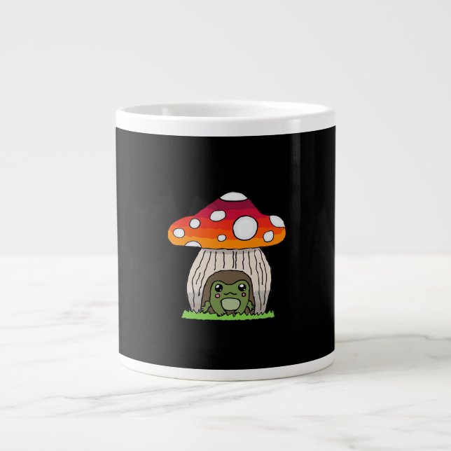 Taza De Café Gigante Goblincore Frog Classic Retro Appeal (Frente)