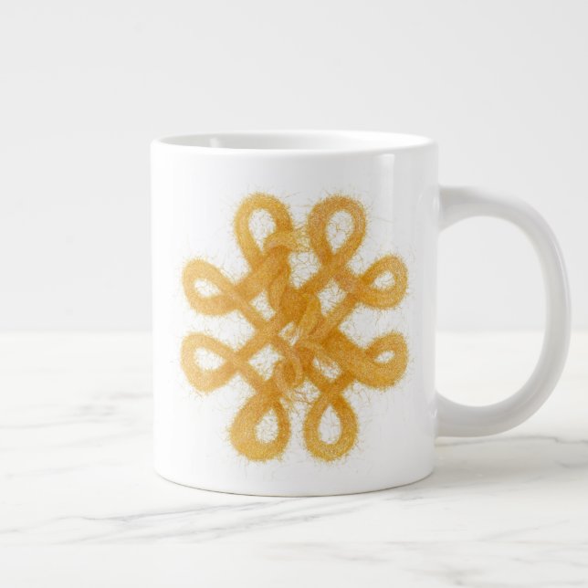 Taza De Café Gigante GOLD CELTIC KNOT Big Mug (Derecha)