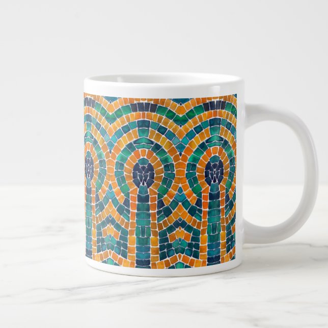 Taza De Café Gigante GOLD ICONS MOSAIC Big Mug (Derecha)