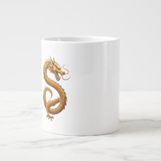 Taza De Café Gigante Golden Dragon