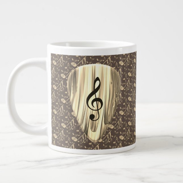 Taza De Café Gigante Golden Plectron - Diseño elegante para los amantes (Izquierda)