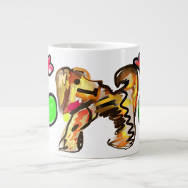 Taza De Café Gigante Golden retriever art