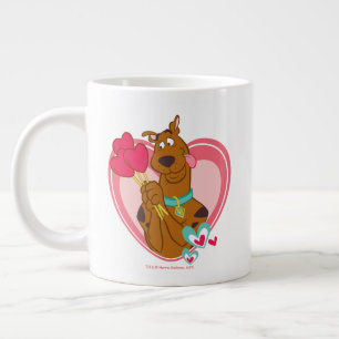 Taza De Café Gigante Golpeones de corazón para el corazón de Scooby-D